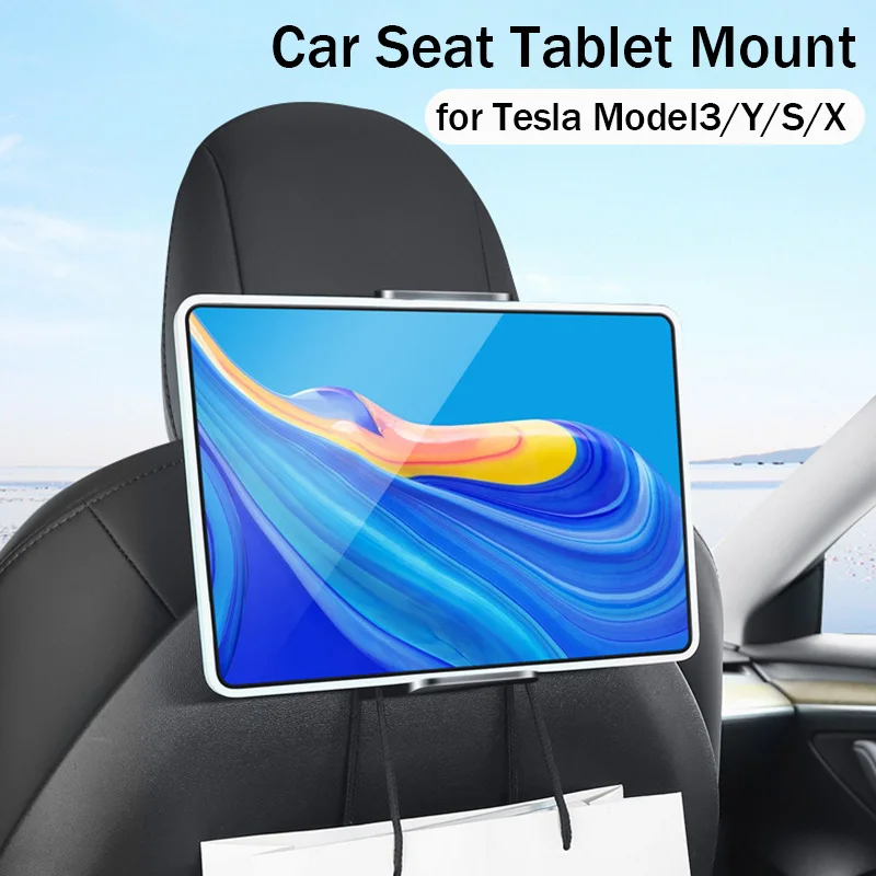 Держатель планшета на заднем сиденье, Подставка для телефона, Крепление для iPad для Tesla Model 3 Y S X 2023 2022 Аксессуары Изображение 0