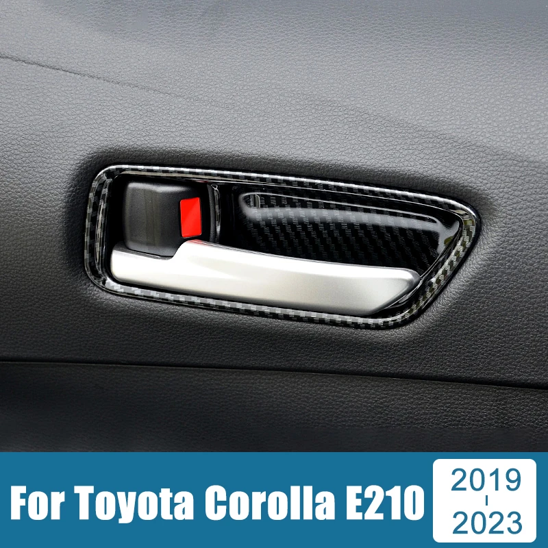 ABS Автомобильная Внутренняя Дверная Ручка Чаши Колодки Крышка Молдинг Отделка Наклейки Для Toyota Corolla E210 2019 2020 2021 2022 2023 Hybrid Изображение 0