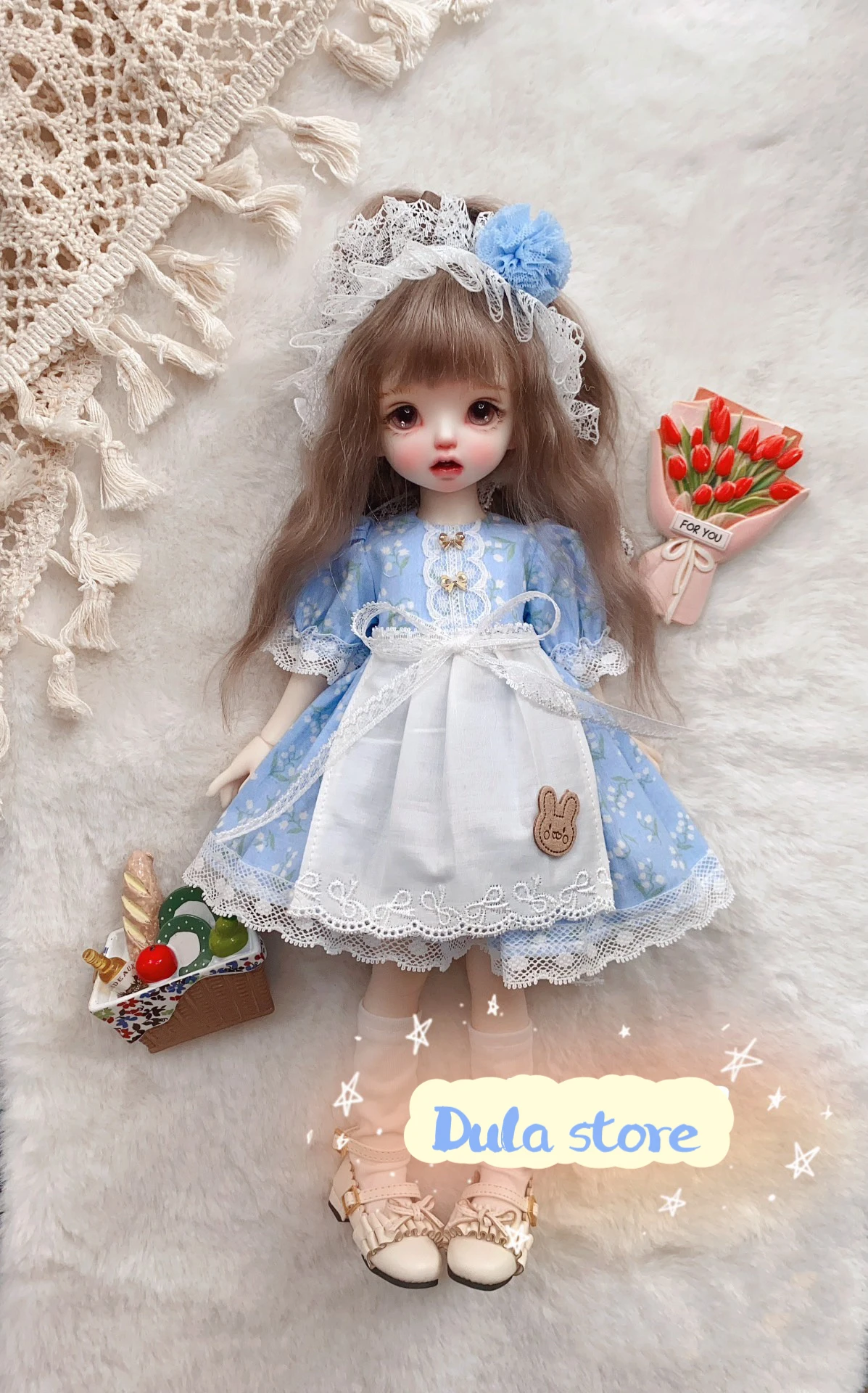 Одежда Для куклы Dula Платье синяя юбка Azone Licca ICY JerryB 1/6 Аксессуары для куклы Bjd Изображение 0