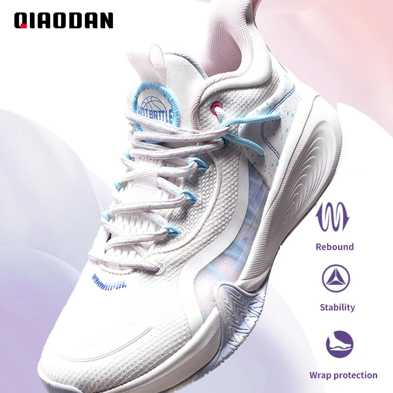 Баскетбольная обувь QIAODAN /женские кроссовки 2023, новые нескользящие износостойкие профессиональные дышащие кроссовки для улицы XM16232002 Изображение 0