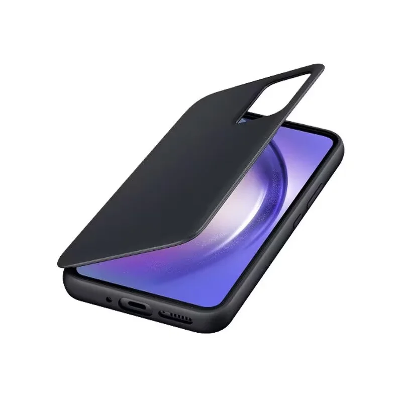 Официальный чехол-бумажник Samsung Galaxy A54 5G Smart View с функцией интеллектуального режима сна и Бодрствования, Откидывающаяся крышка с Окошком и чипом Для A 54 5G EF-ZA546 Изображение 1