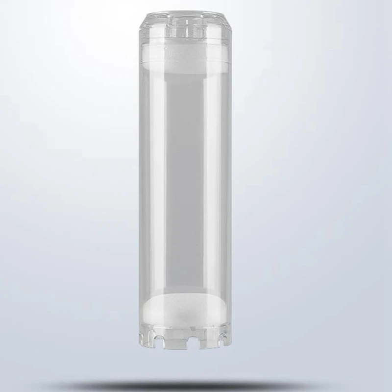 4шт 10-дюймовый Многоразовый Пустой прозрачный картридж Корпус фильтра для воды Различные носители многоразового использования Изображение 1