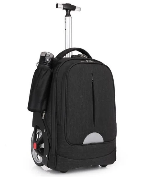 Детские сумки для багажа на колесиках, школьный рюкзак на колесиках, сумка для подростков, дорожный рюкзак с большими колесами, сумка на тележке Изображение 1