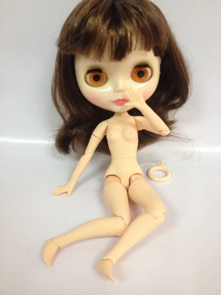 куклы blyth с обнаженным телом (каштановые волосы) короткие 3 Изображение 1