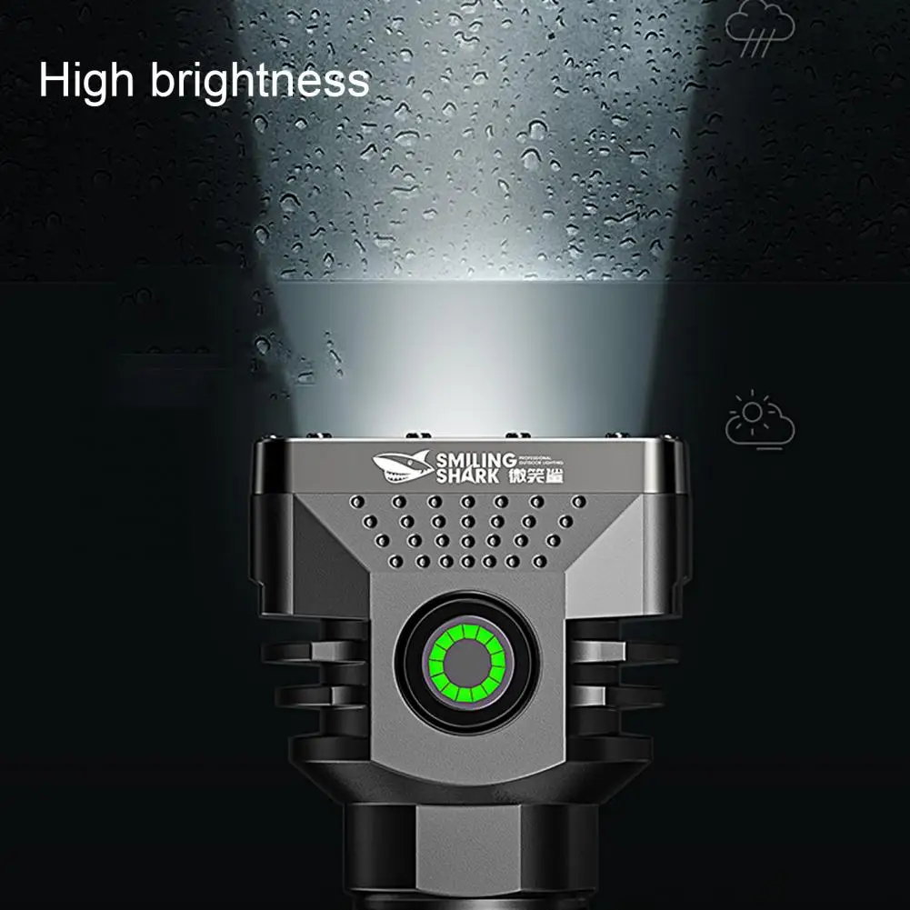 Светодиодный фонарик 1 Комплект Практичная зарядка через USB Многофункциональный фонарь Высокой Яркости для кемпинга Изображение 1