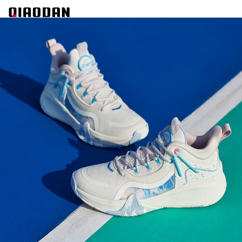 Баскетбольная обувь QIAODAN /женские кроссовки 2023, новые нескользящие износостойкие профессиональные дышащие кроссовки для улицы XM16232002 Изображение 1