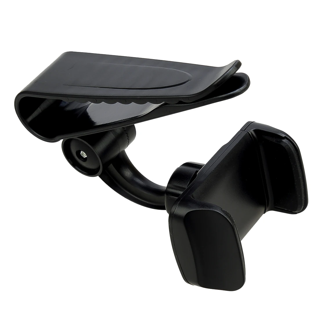 Универсальный автомобильный солнцезащитный козырек из АБС-пластика с возможностью поворота на 360 °, держатель для телефона с зажимом Черный Изображение 2