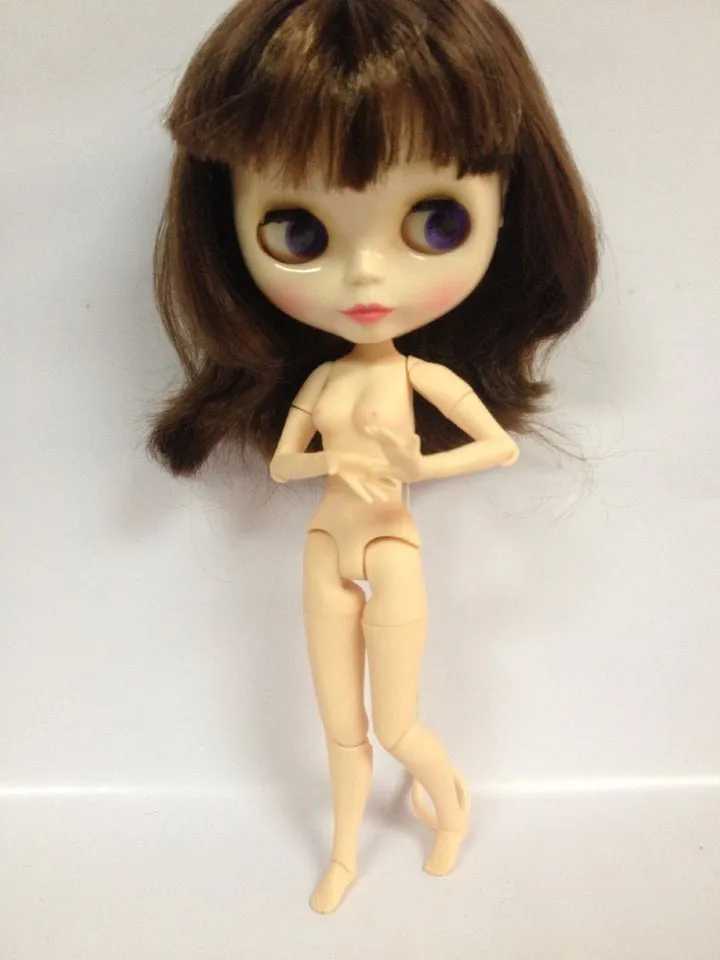куклы blyth с обнаженным телом (каштановые волосы) короткие 3 Изображение 2
