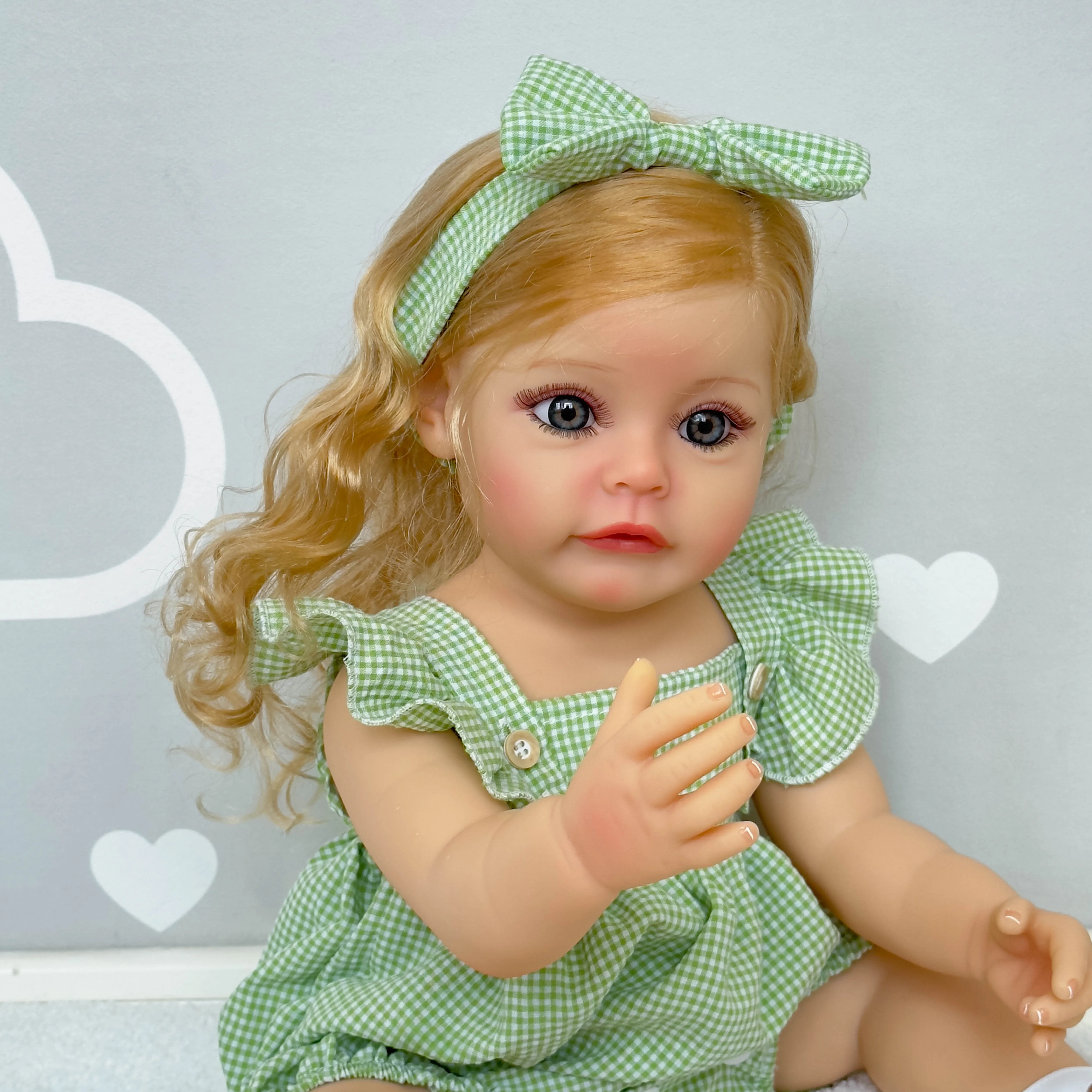 NPK 55 см Возрожденная Кукла для маленьких Девочек SueSue, Силиконовая Водонепроницаемая Игрушка для Купания, Ручная Роспись с 3D-эффектом, Видимые вены Изображение 3