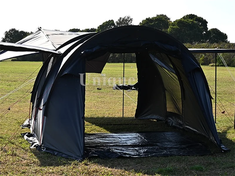 Туннельная палатка из ткани Оксфорд, оборудование для кемпинга на открытом воздухе, утолщенная защита от дождя, Переносная дорожная тень, 3-5 человек Изображение 3