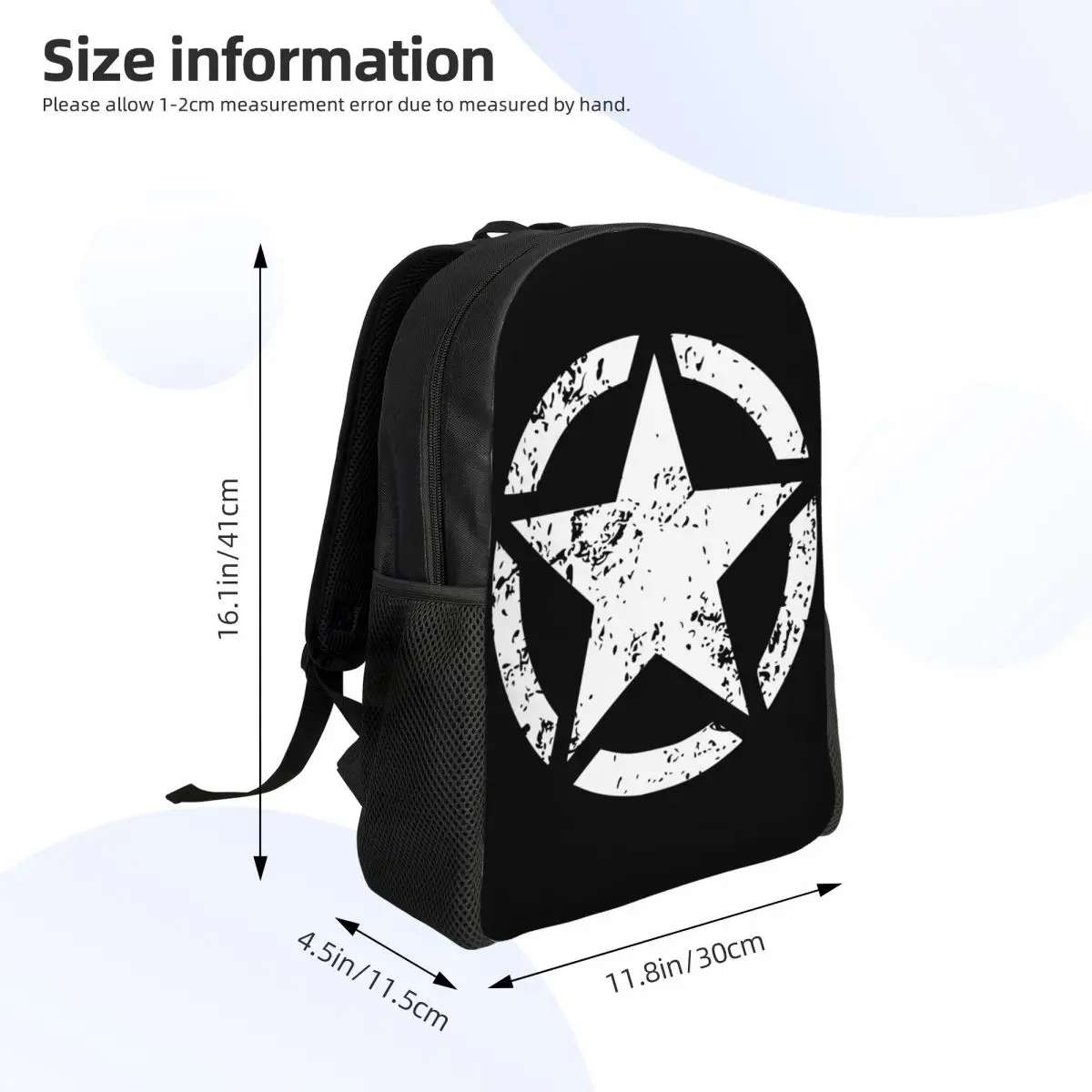 Военный Тактический рюкзак для ноутбука Army Star, женский, мужской, повседневный, для студентов колледжа, сумки для школьников Изображение 3