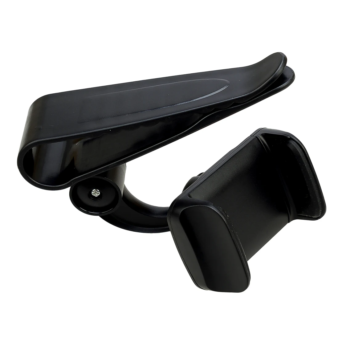 Универсальный автомобильный солнцезащитный козырек из АБС-пластика с возможностью поворота на 360 °, держатель для телефона с зажимом Черный Изображение 3