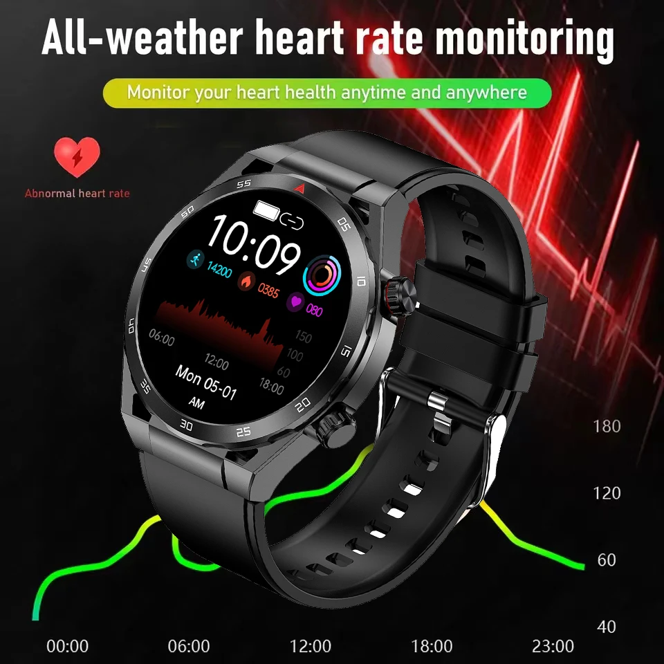 2023 Новые Смарт-часы ECG + PPG 360*360 Экрантемпература Гипертония Гипергликемия Частота сердечных Сокращений Здоровые Спортивные Смарт-Часы для huawei Изображение 4