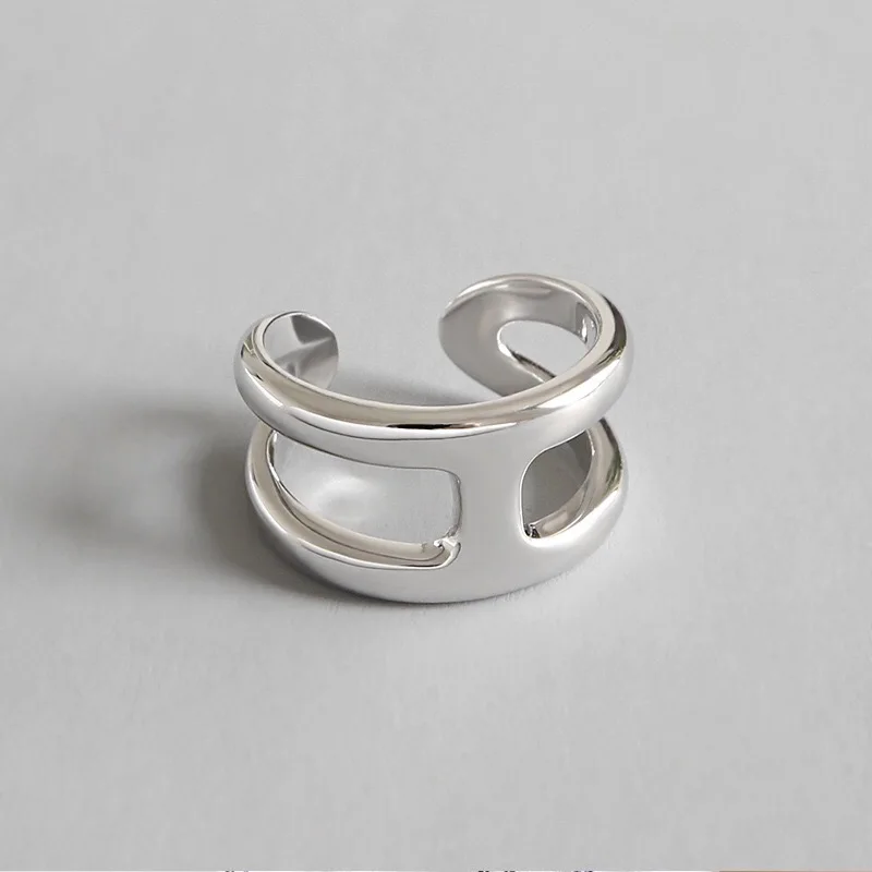 100% Настоящее кольцо из стерлингового серебра 925 пробы Простой Блеск Тонкие кольца на мизинец Для женщин Изысканные ювелирные изделия подарок Горячая распродажа Изображение 5