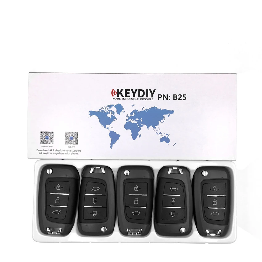 KD B25 Универсальный автомобильный Дистанционный ключ с 3 Кнопками KEYDIY Remote Keys для KD300 и KD900 URG200 Для производства любой модели пульта дистанционного управления для Keidiy Изображение 5